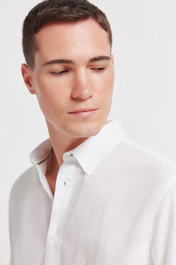Springfield Linen shirt white