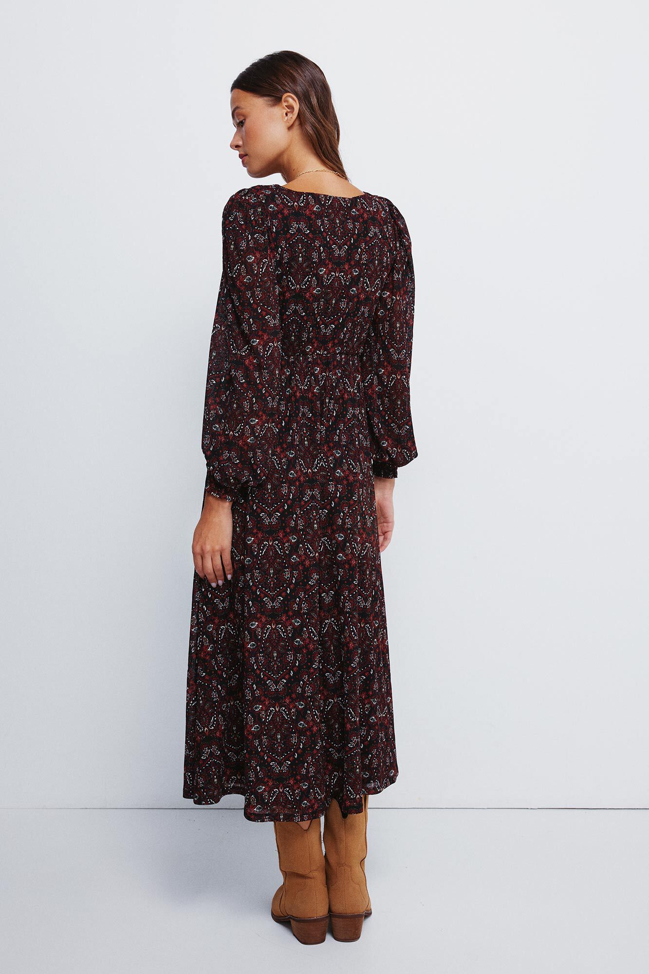 Vestido Midi Vestido Informal Springfield Vestidos Mujer 2019