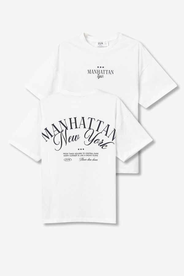 Tiffosi Young Camiseta Manhattan white