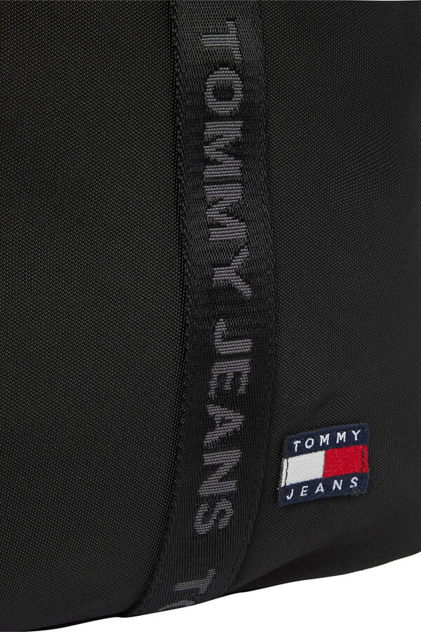 Springfield Tote-Bag Tommy Jeans für Damen mit Magnetverschluss schwarz