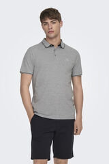 Only & Sons Short-sleeved polo shirt grey