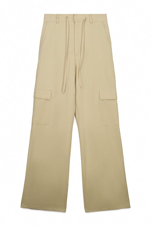 Springfield Cotton cargo trousers brown