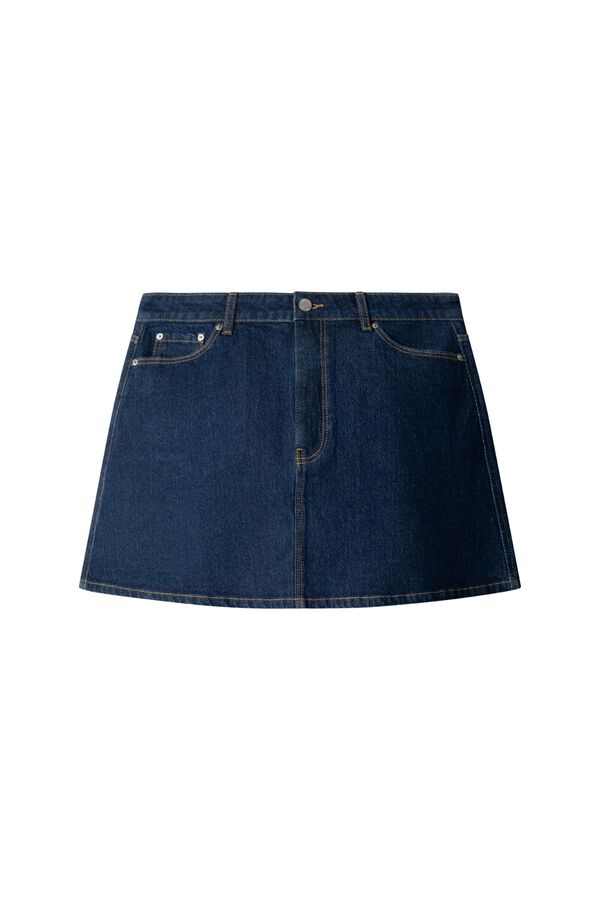 Springfield Denim short skirt blue