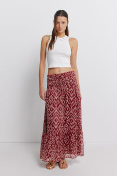 Springfield Smocked waist long skirt