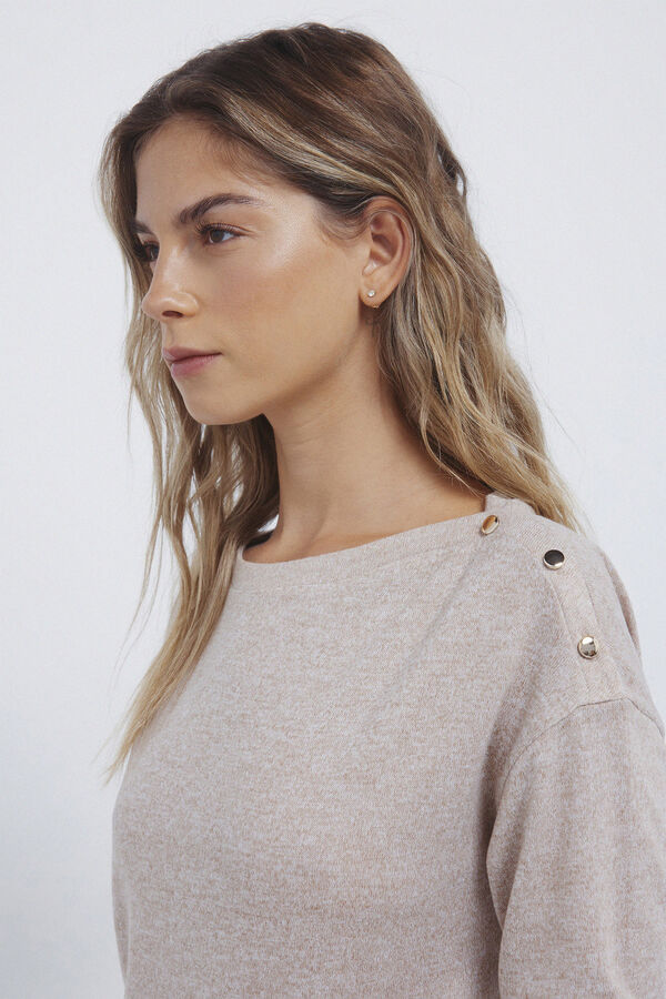 Springfield Combined buttons -shoulder T-shirt nude