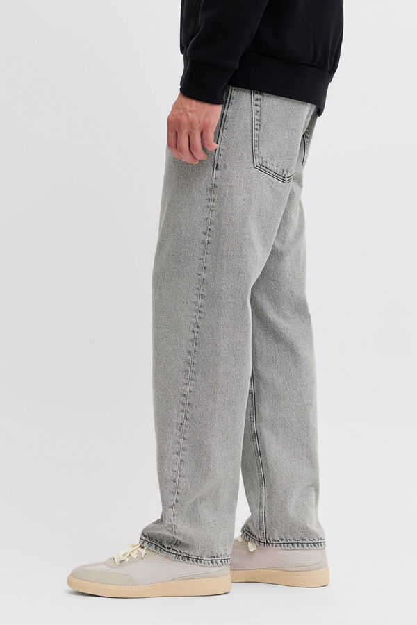 JJ REBEL Jeans loose tiro medio vaquero negro