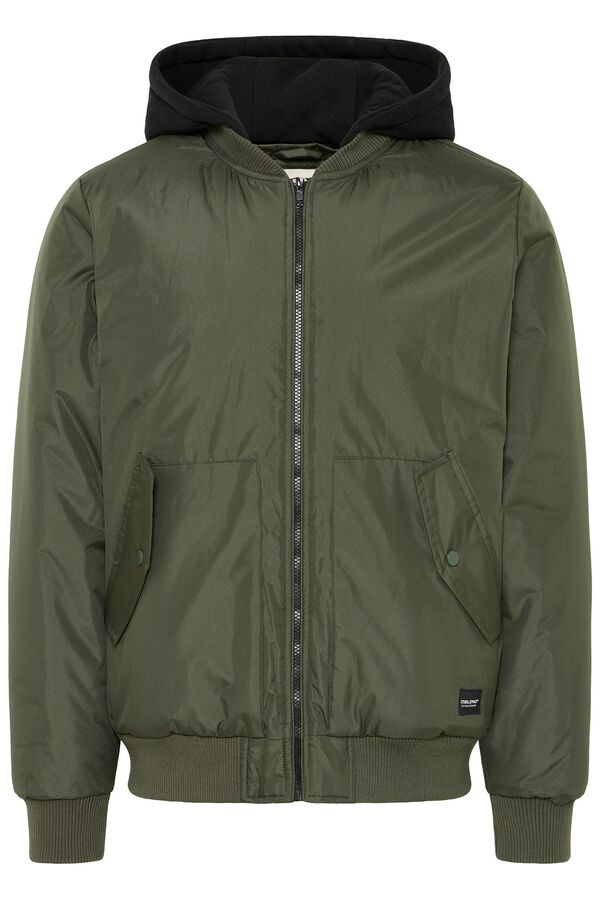 Blend Hooded bomber jacket beige