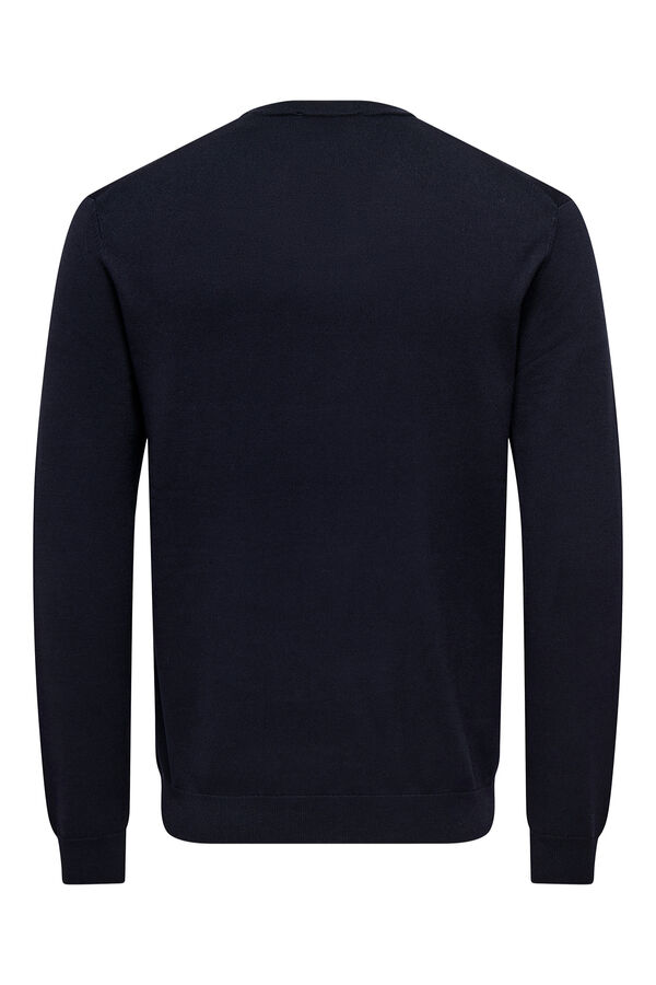 Only & Sons Round neck jumper blue