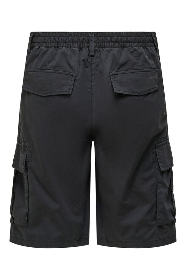 Only & Sons Cargo Bermuda shorts black