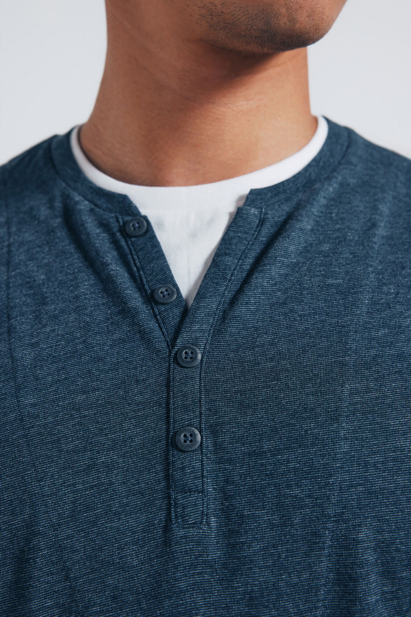 Springfield long sleeve Henley T-shirt