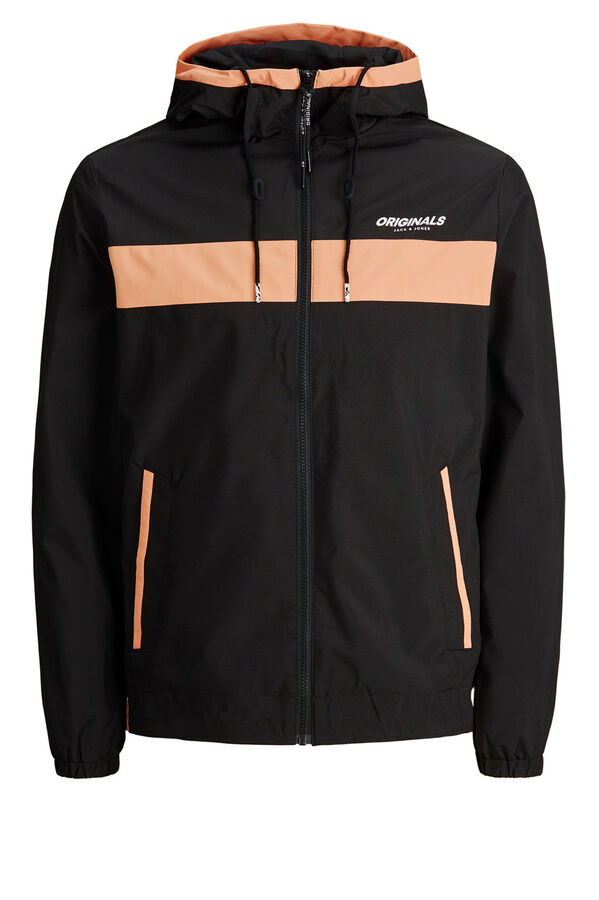 Springfield Technical hooded jacket fekete