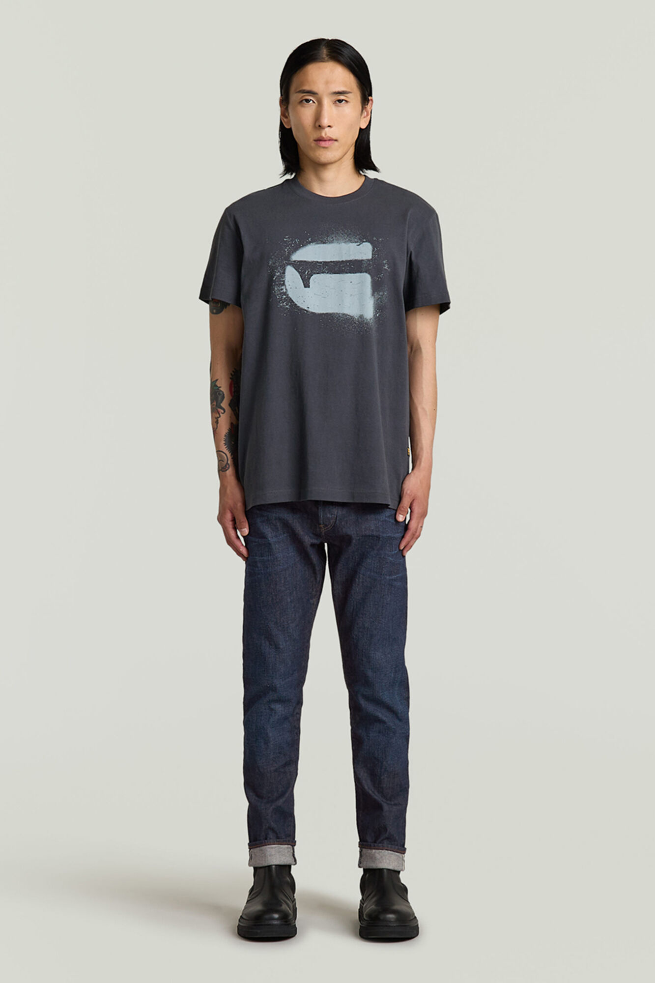 G-STAR Camiseta de manga curta e corte reto