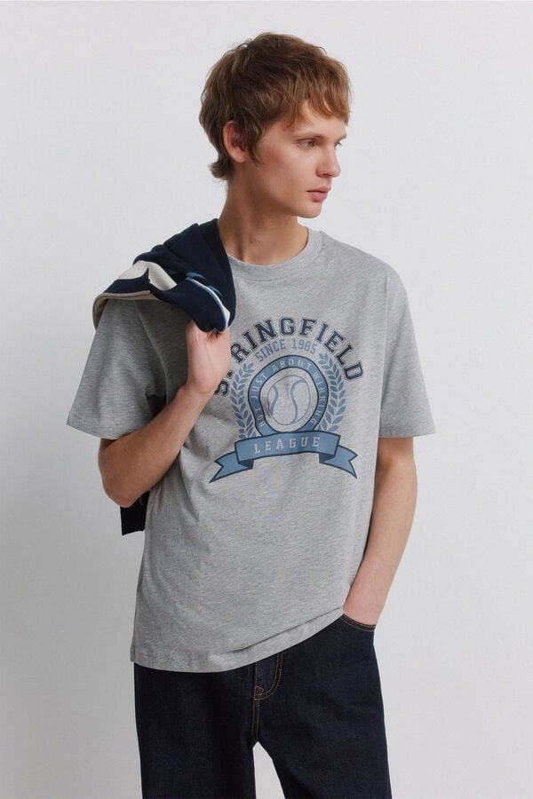 Springfield Sport logo T-shirt grey