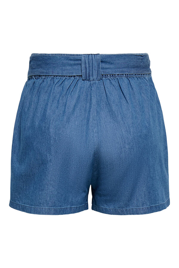 Only Shorts mit G&uuml;rtel Blau