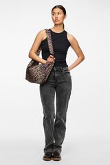 Pieces Camiseta b&aacute;sica tipo nadadora gris