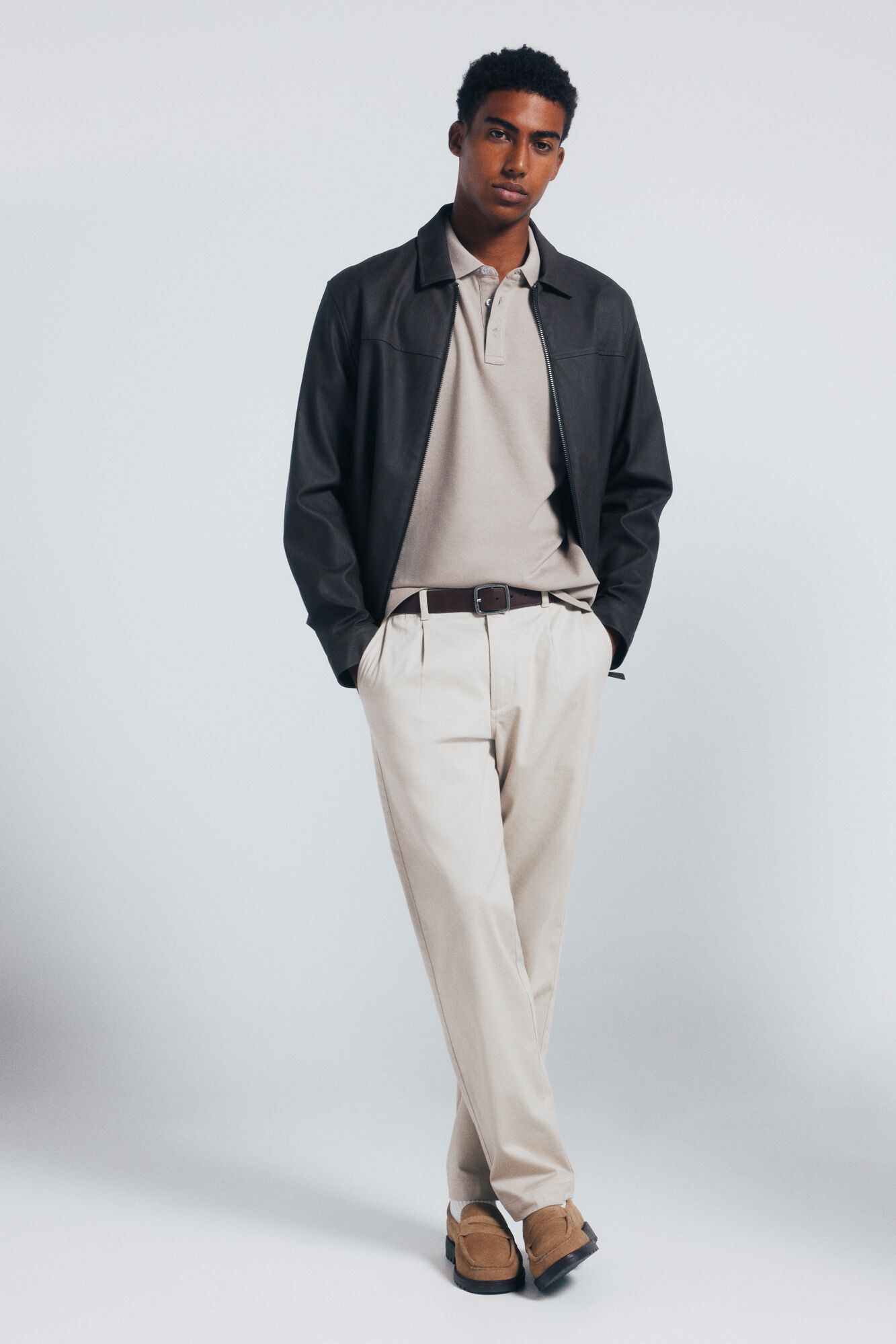 Springfield Slim fit piqu&eacute; polo shirt