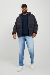 Jack & Jones PLUS Moletom Plus Sweatshirt regular fit azul