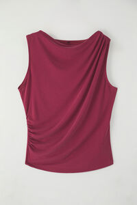 Trendyol Top sin mangas drapeado