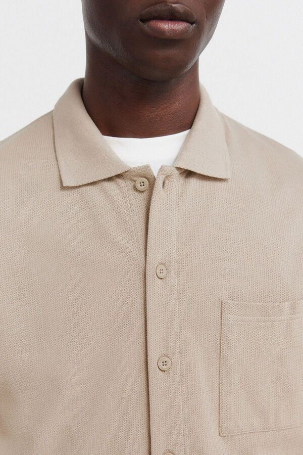 Springfield Polo shirt with regular fit pocket nude