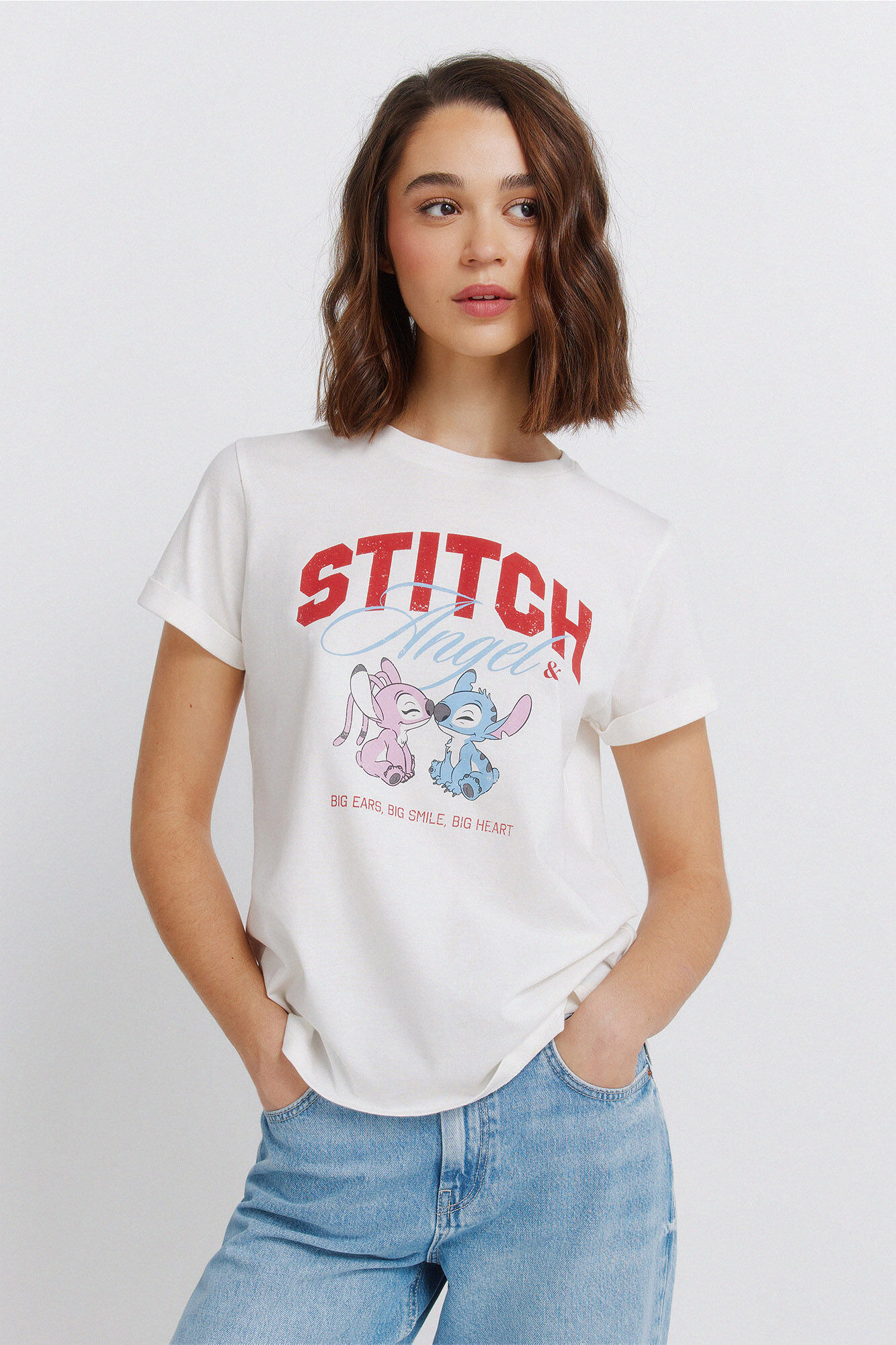 Springfield T-shirt de manga curta com desenho