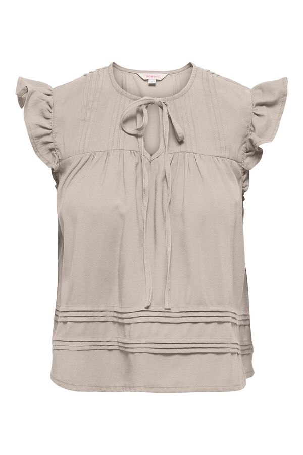 Only Sleeveless blouse brown