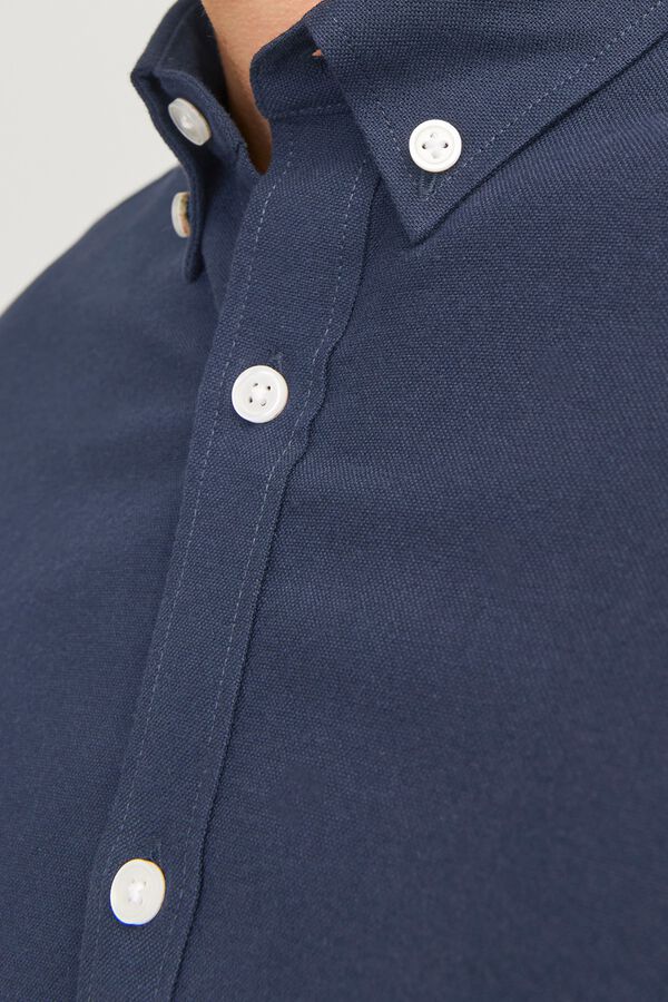 JJ REBEL Baumwollhemd Regular Blau
