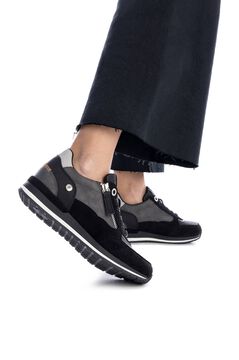 Refresh T&ecirc;nis feminino bege preto