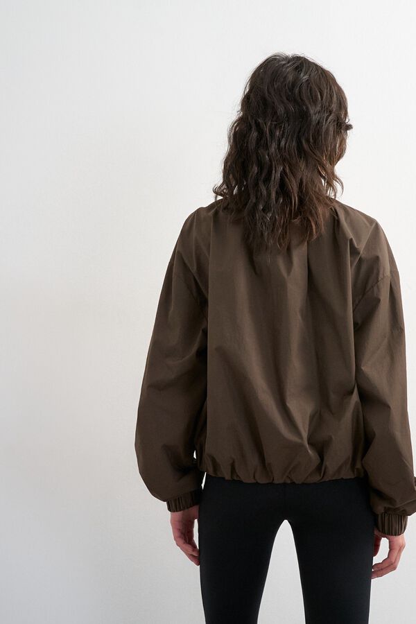 Topshop Blus&atilde;o bomber leve vison