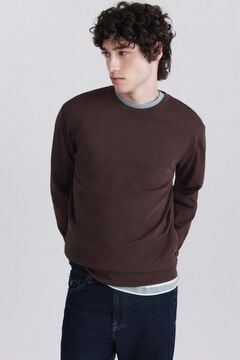 Springfield Ribbed basic long sleeve T-shirt