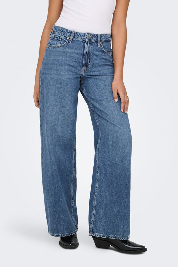 Only Jeans wide azul
