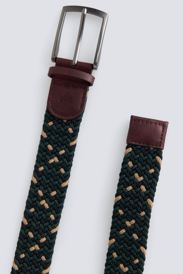 Springfield Multicoloured braided belt green
