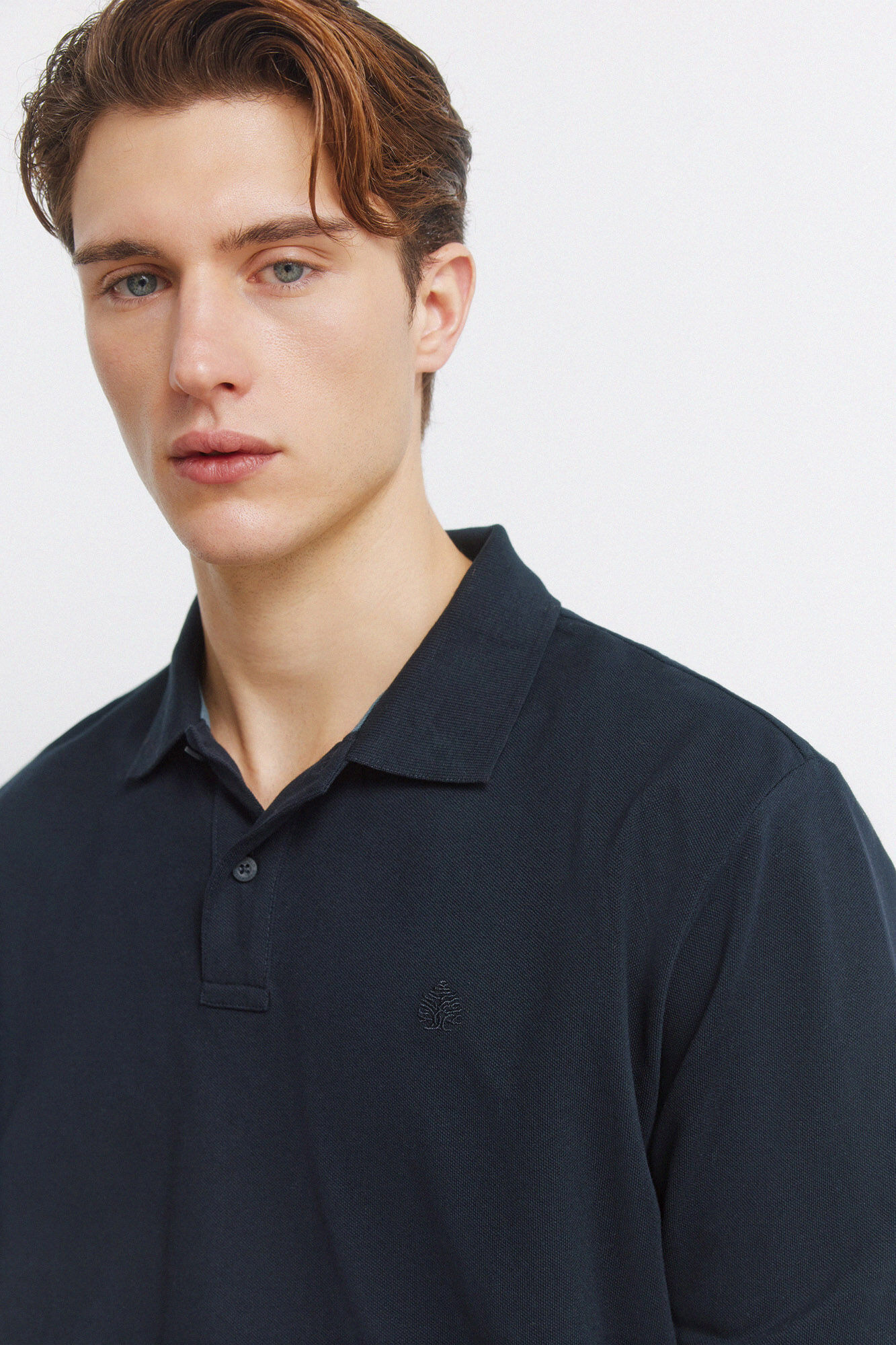 Springfield Basic long sleeve regular fit polo shirt SPRINGFIELD