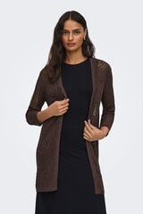 JDY Openwork knit cardigan red