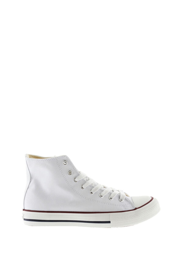 Victoria Zapatillas abotinadas de lona Victoria Tribu con puntera de goma blanco