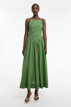 Topshop Vestido largo detalles bordados