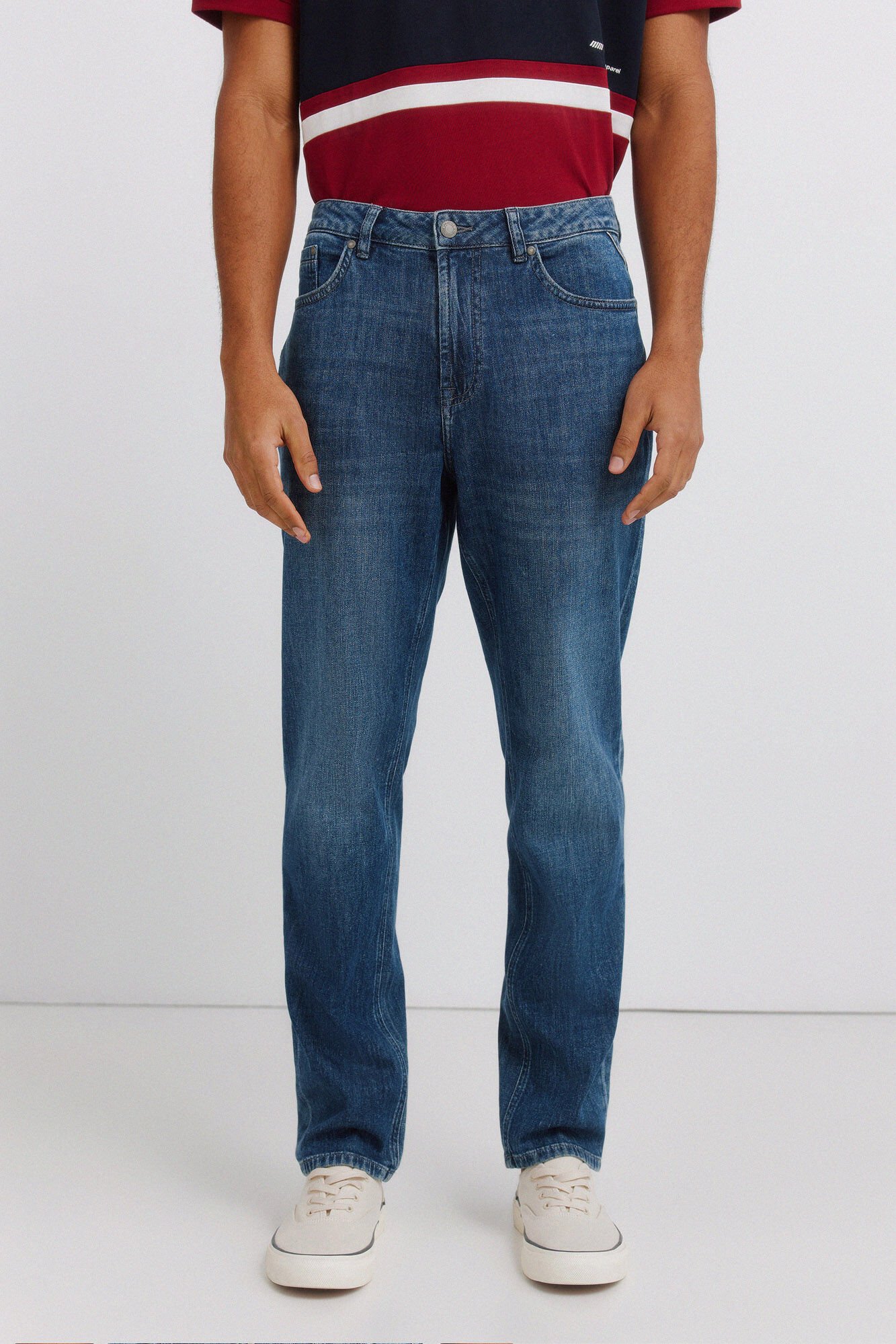 Springfield Dark ultralight wash slim fit jeans