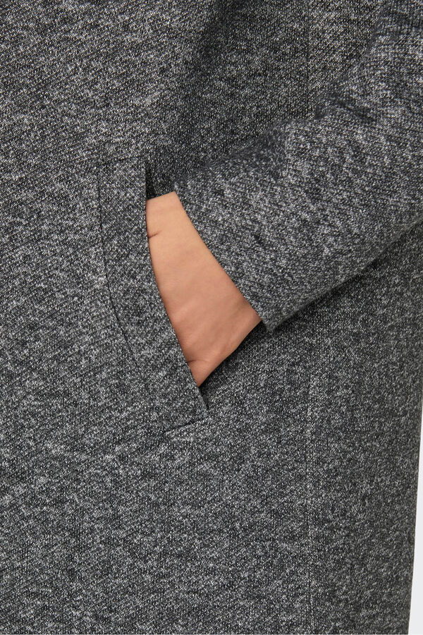 Only Abrigo largo de paño gris