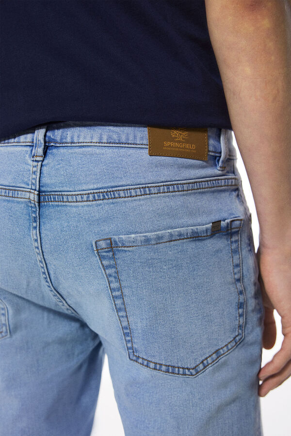 Springfield Medium-light wash skinny jeans blue