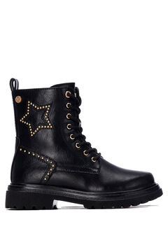 XTI Faux leather military ankle boots