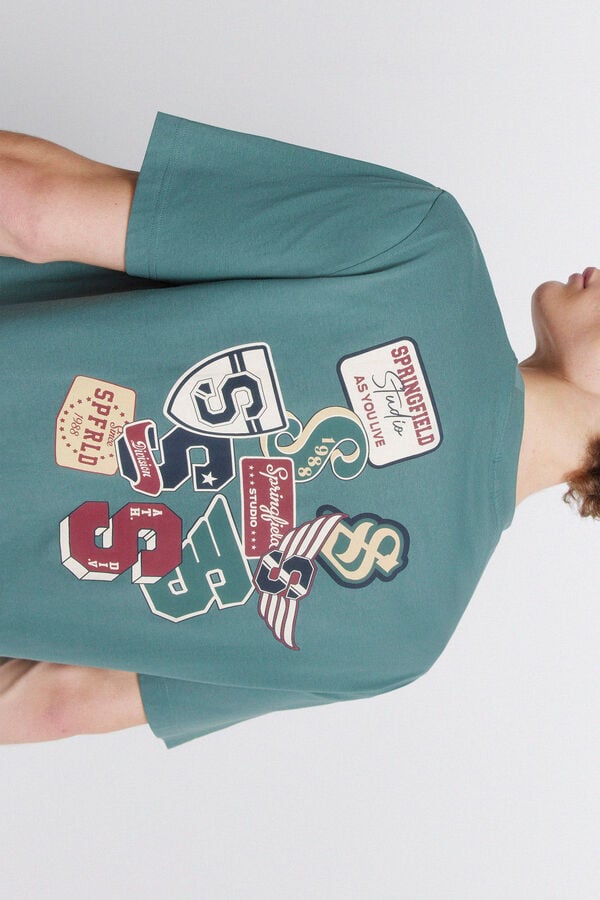 Springfield Logo T-shirt Springfield blue