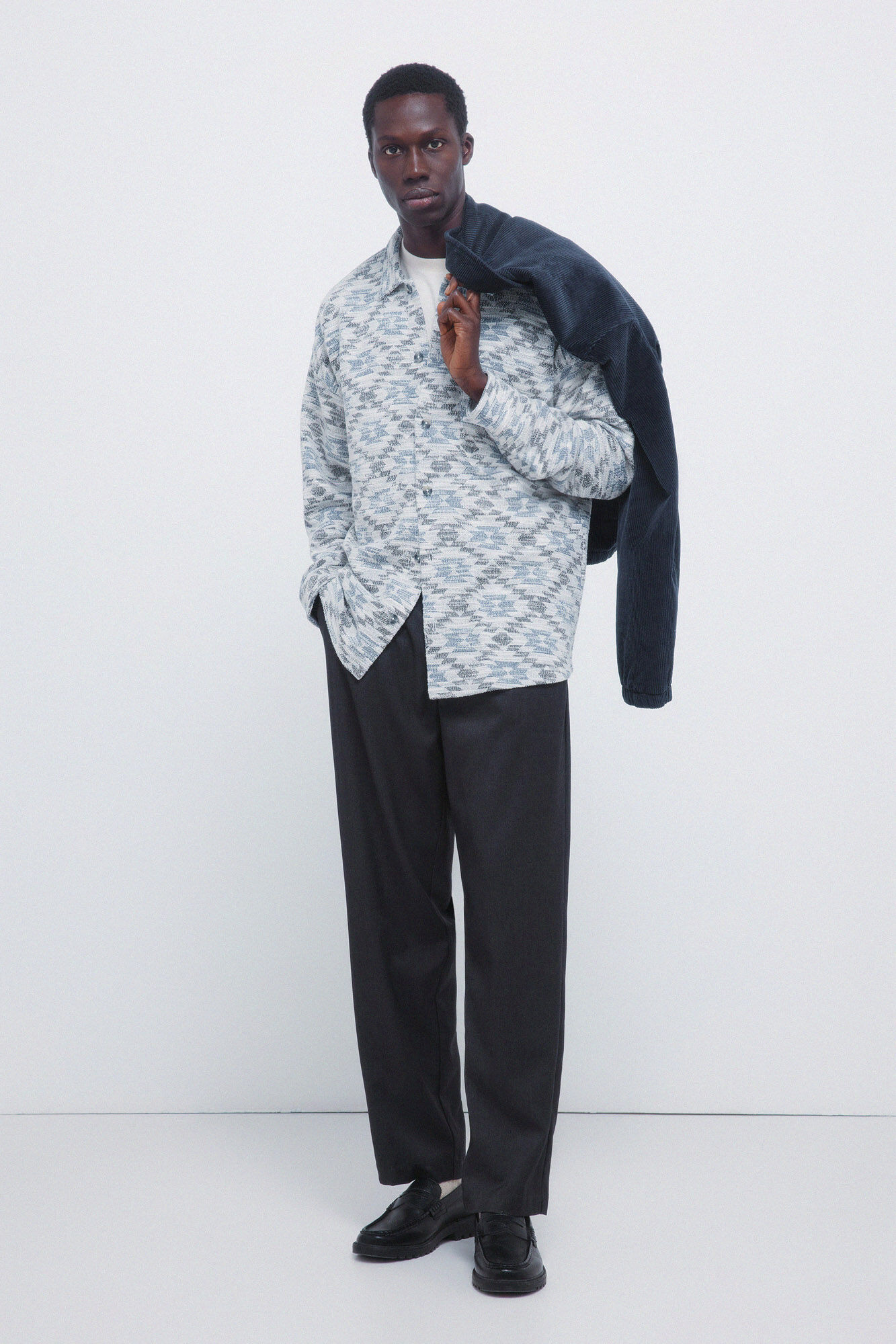 Springfield Ethnic jacquard shirt