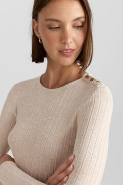 Springfield Boat neck T-shirt with buttons