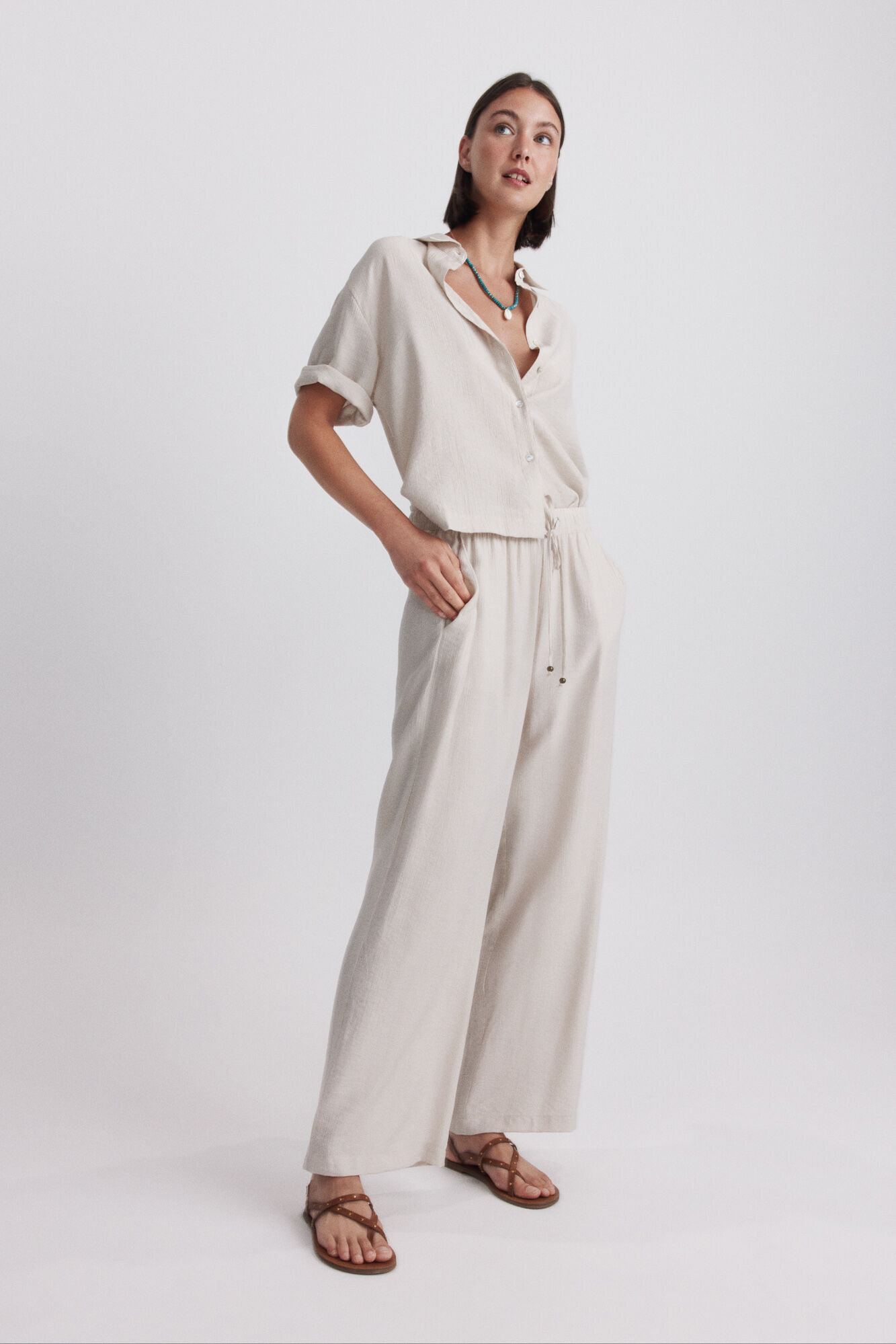 Springfield Fluid drawstring trousers