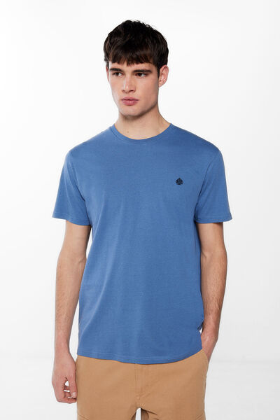 Springfield T-shirt basique arbre bleu indigo
