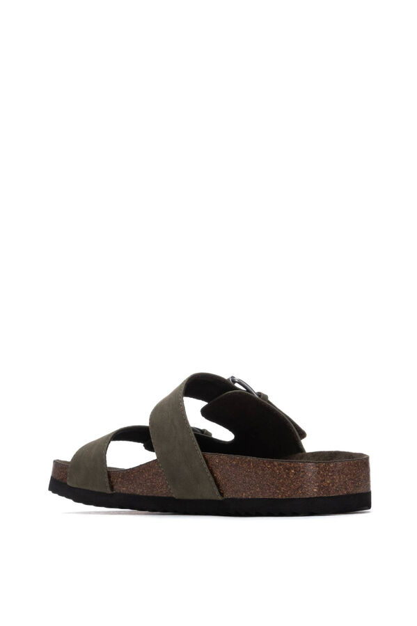 XTI Buckle bio sandal beige