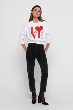 Springfield 100% organic cotton sweatshirt blanc
