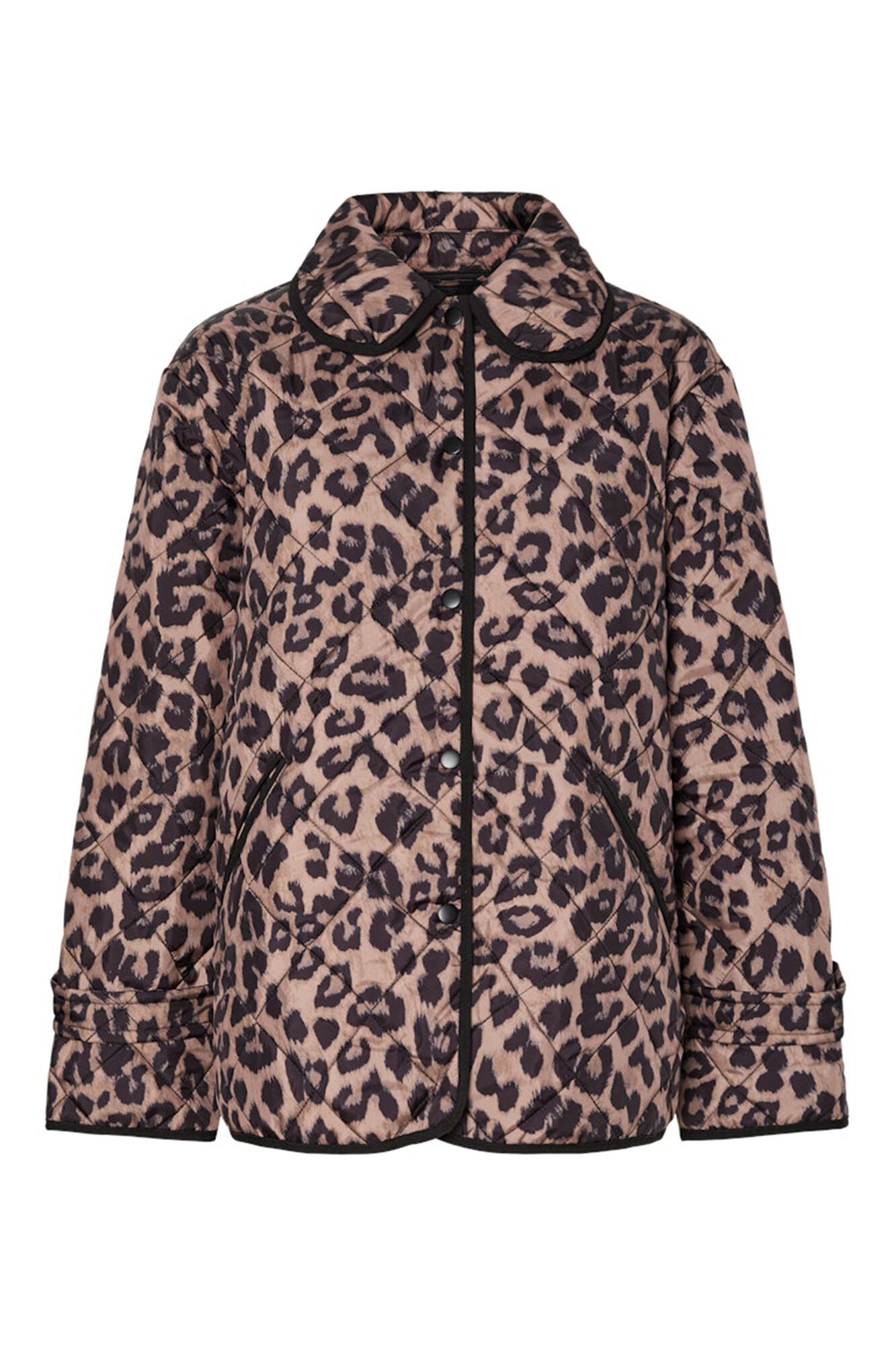 Pieces Chaqueta quilted animal print
