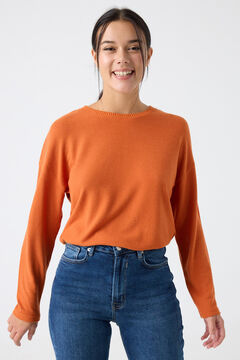 Springfield Camiseta tejido suave naranja