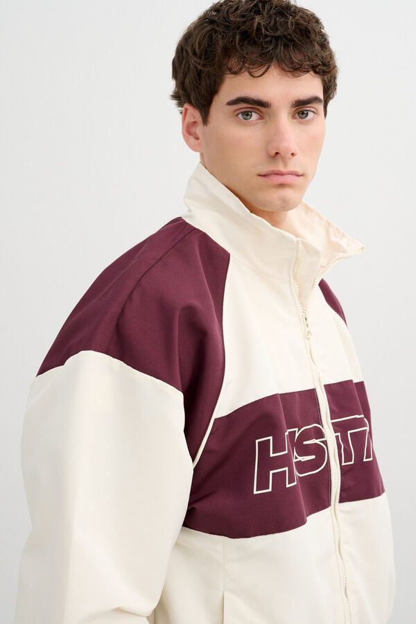 Inside Lightweight faux leather jacket white