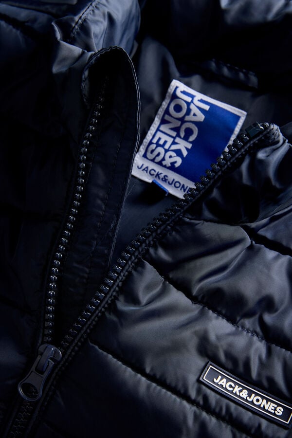 Jack & Jones Junior High neck puffer jacket blue